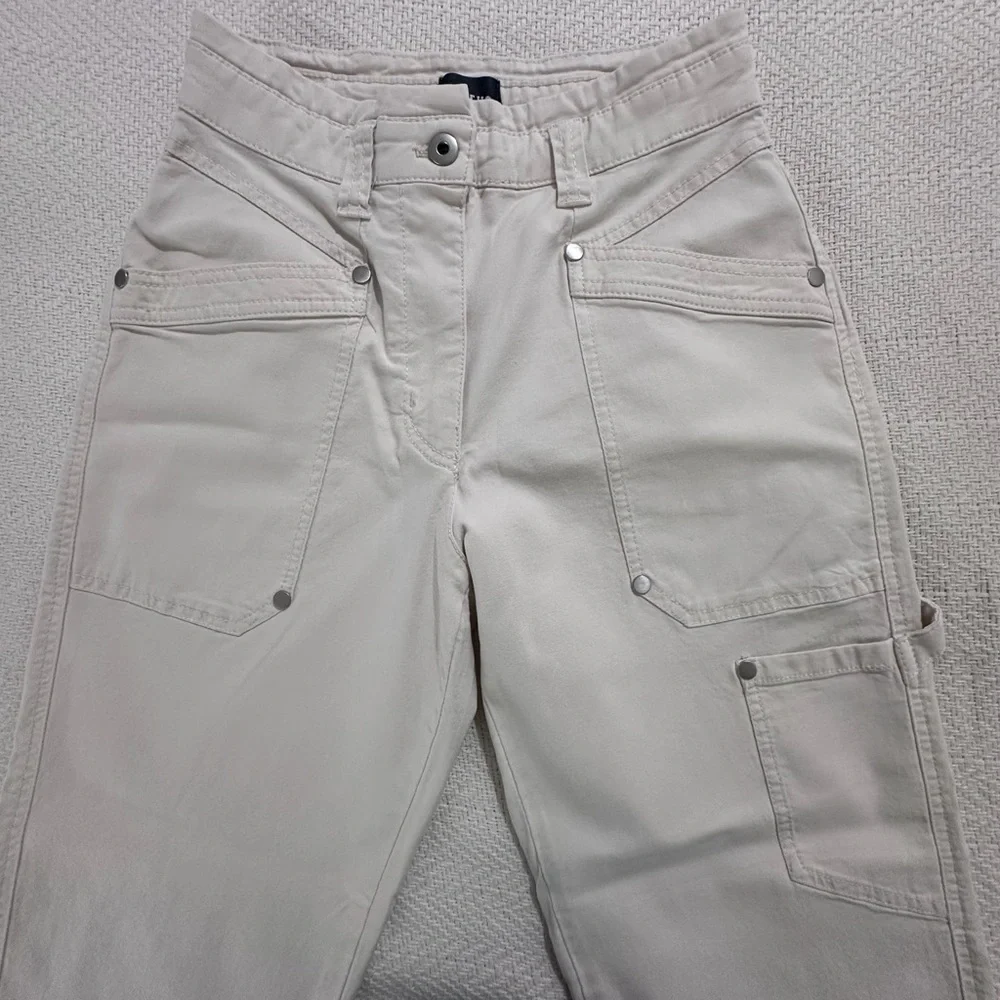 Maeve by Anthropologie Women’s Cargo Pants in Light Cream